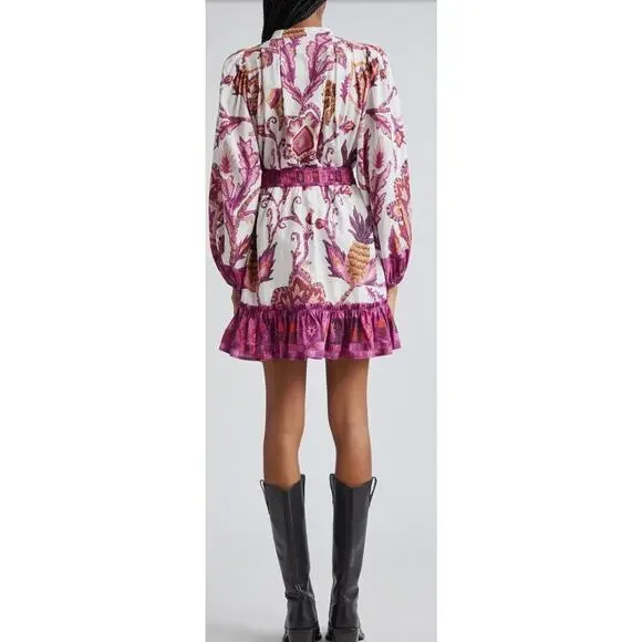 Farm Rio Sunset Tapestry Shirtdress SZ XS - Picture 2 of 6